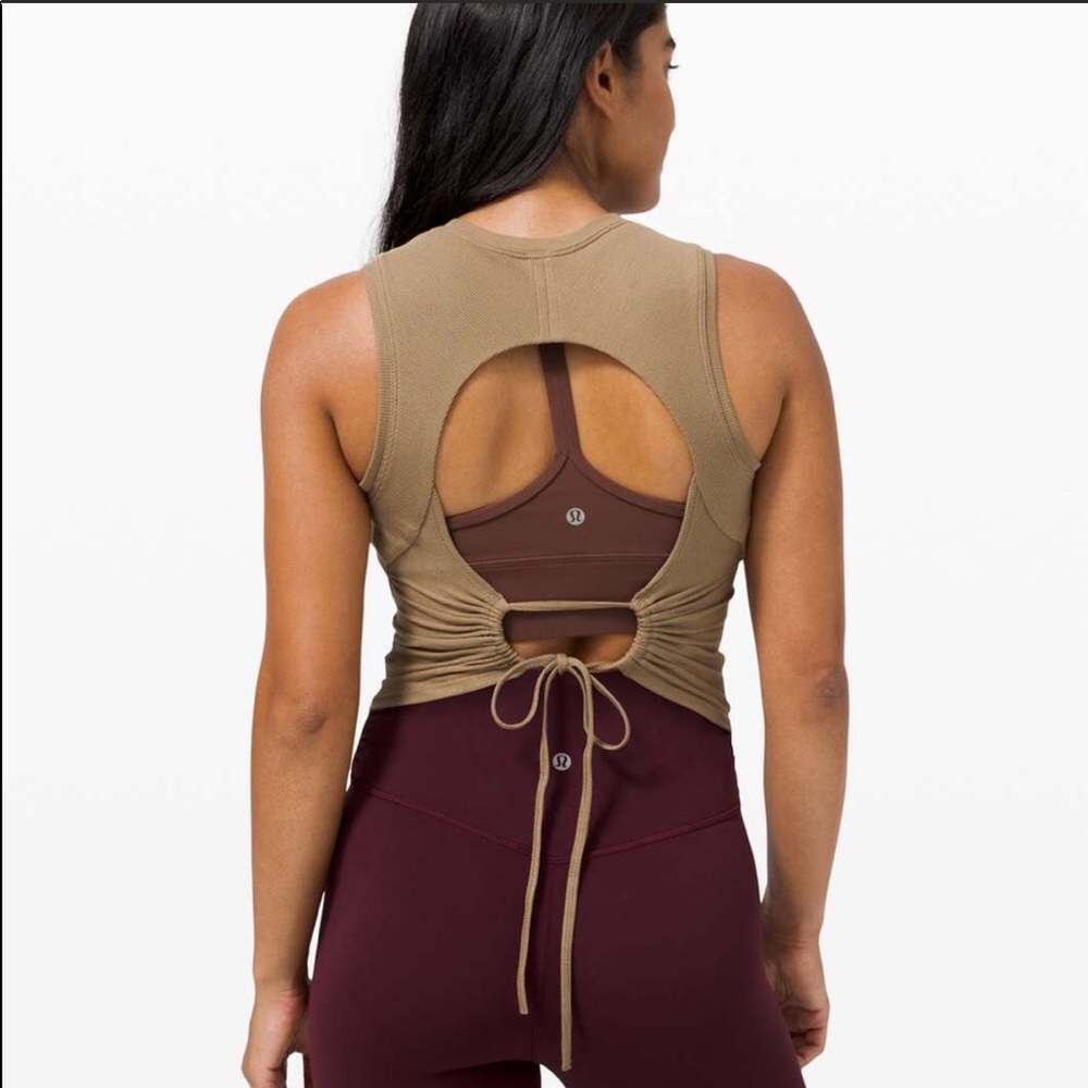 IN SEARCH OF Lululemon LA Open Back-Tie Crop Tank!